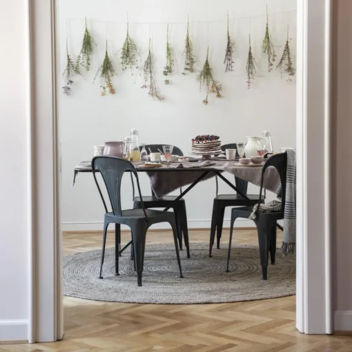 Teppich rund Jute