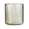 Topf Glas mit Rillen