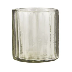 Topf Glas mit Rillen
