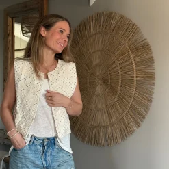 Weste mit Häkelmuster