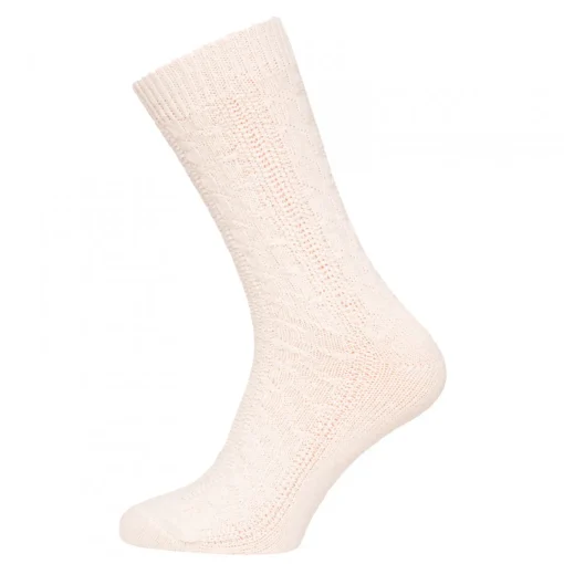 Wollsocken Zopfmuster